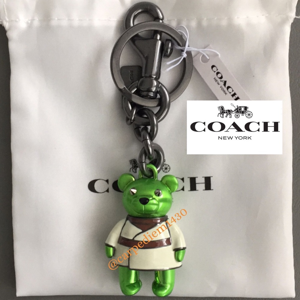 Star Wars x Coach Yoda Bear Bag Charm - Picture 2 of 5